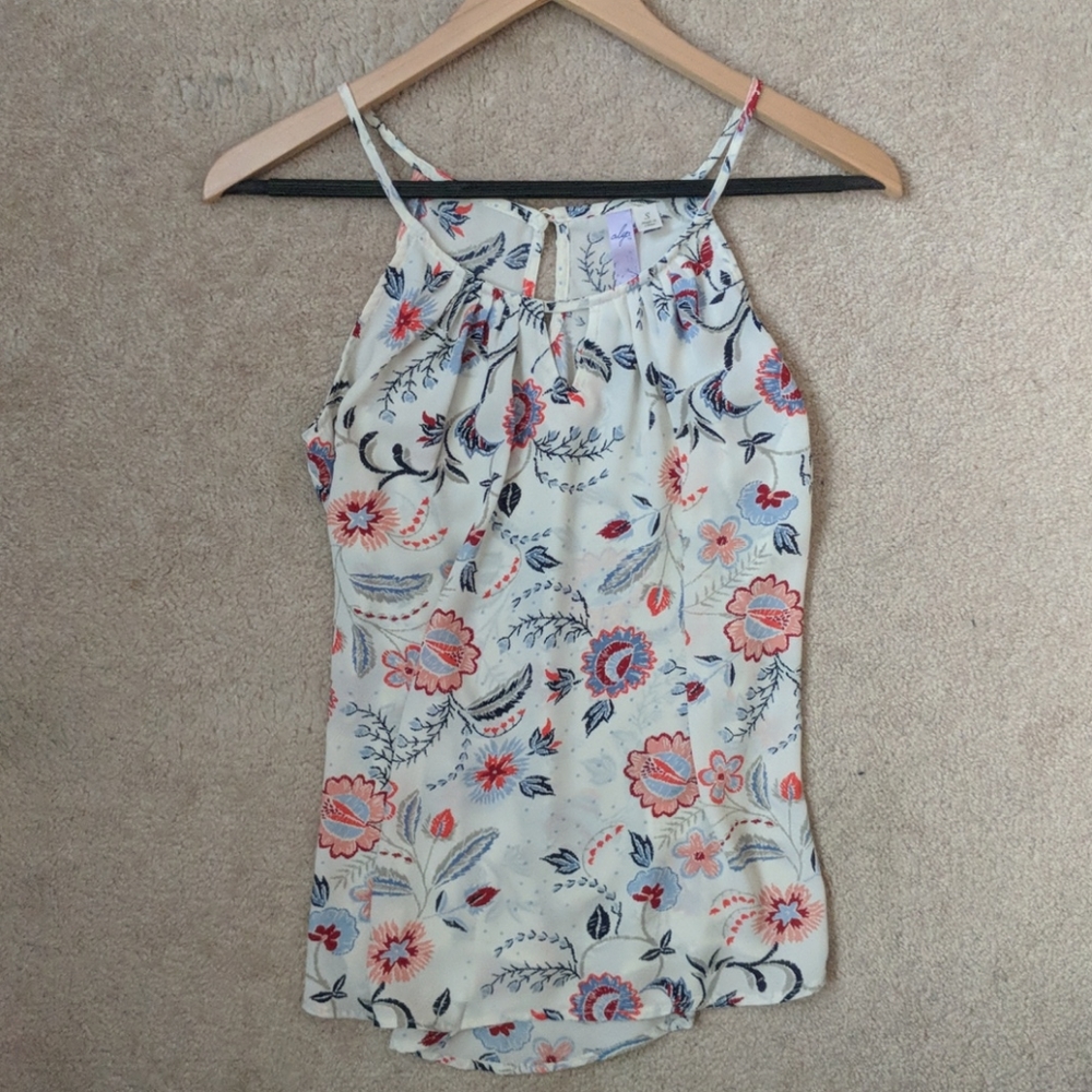 White floral shirt